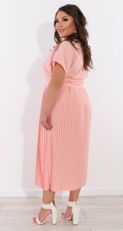 Elegant dress with a pleated skirt