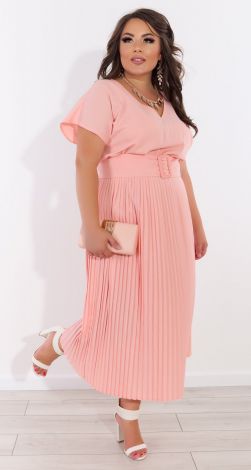 Elegant dress with a pleated skirt