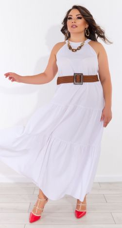 Beautiful white sundress dress