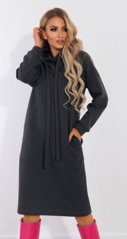 Warm dress with fleece