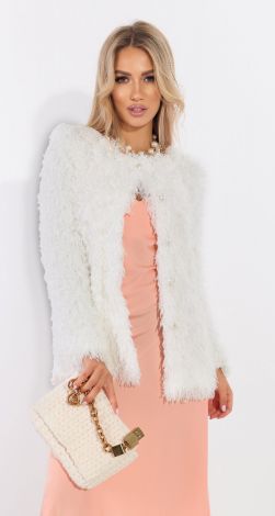 Elegant soft and fluffy jacket