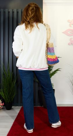 Bomber with embroidery