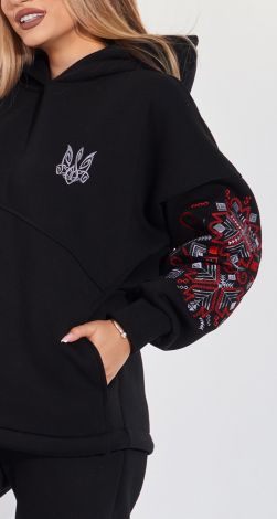 Warm suit with Ukrainian embroidery