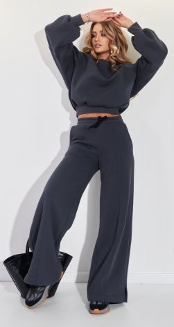 Warm suit with palazzo pants