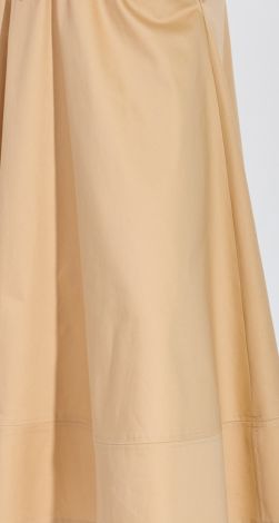 Flared beige skirt