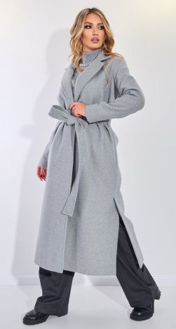 Кашемировое пальто с разрезами