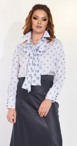 Silk blouse with a tie