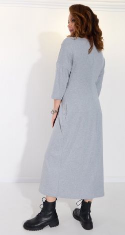 Jersey dress with pile