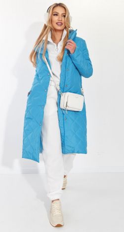 Stylish quilted half coat