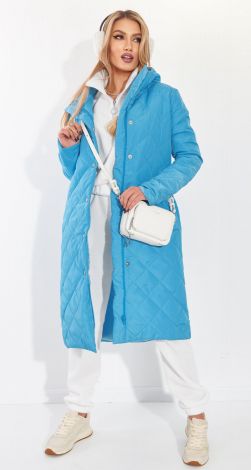 Stylish quilted half coat