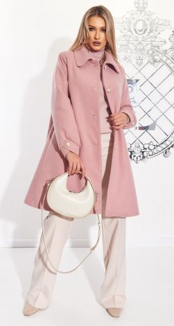 Pink coat A silhouette