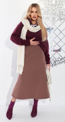 Warm A-line skirt