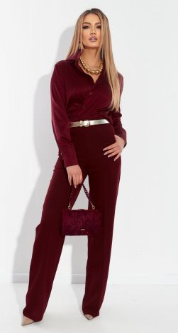 High waisted evening trousers