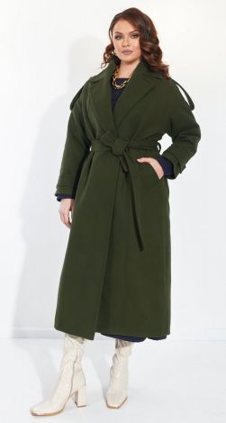 Cashmere coat of large sizes