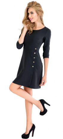 Dress with buttons