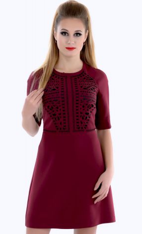 Dress with perforation