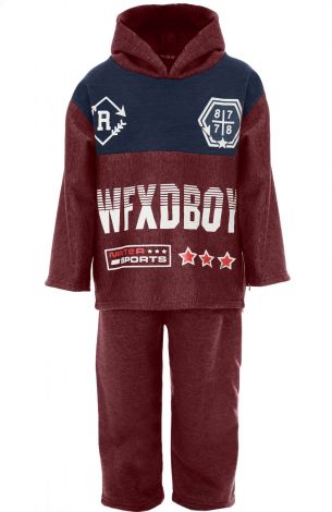 Suit for a boy burgundy
