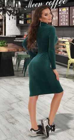 Stylish velvet dress