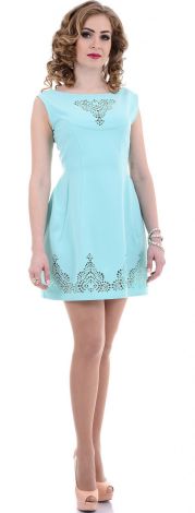 Delicate light blue sleeveless dress