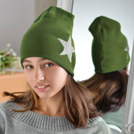 Hat for girls khaki
