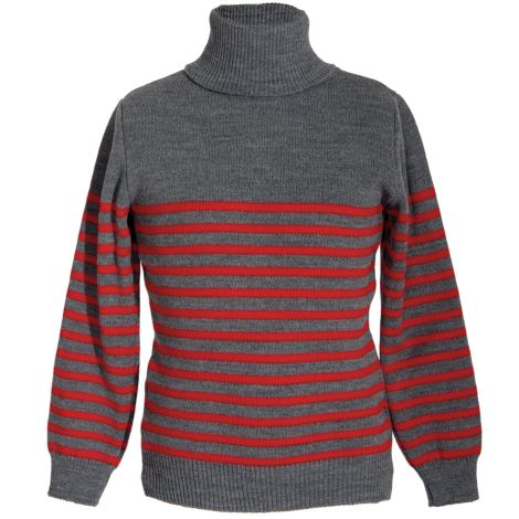 Sweater for a boy with stripes