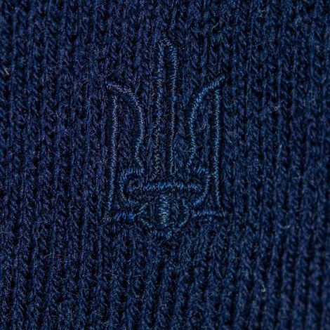 Sweater with trident embroidery