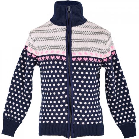 Jacket for girls polka dots