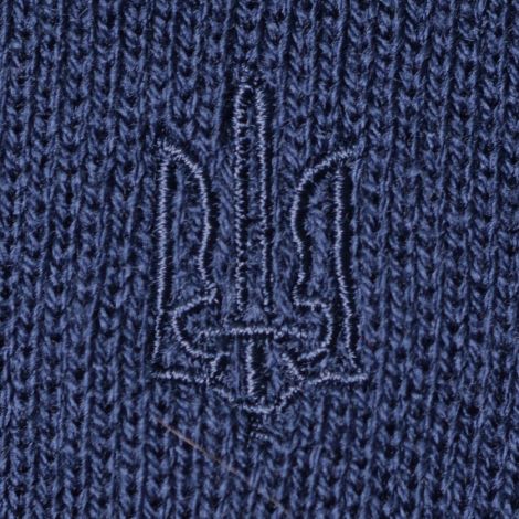 Sweater with trident embroidery