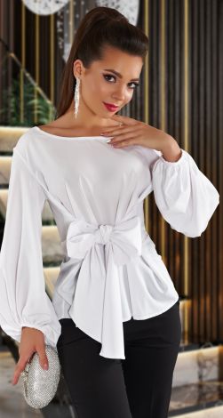 Beautiful blouse with a bow