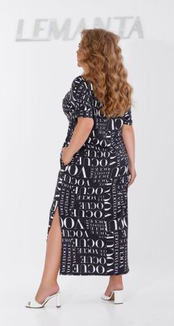Plus size long dress with slits