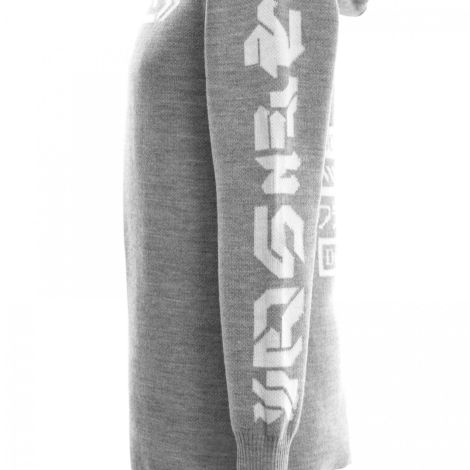 Hoodie with hieroglyphs gray
