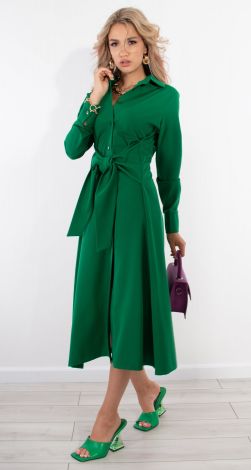 Гарна зелена сукня