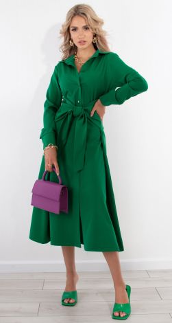 Гарна зелена сукня