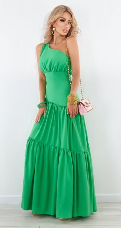 Long green dress