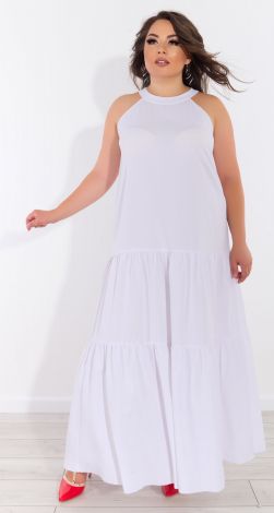 Гарне біле плаття сарафан