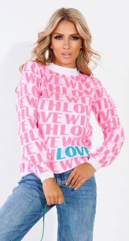 Sweater with letters