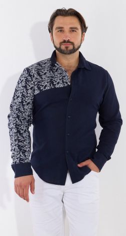 Linen men's vyshyvanka shirt