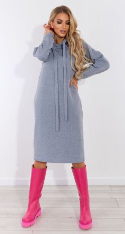 Warm dress with fleece