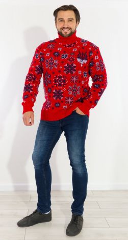 Men's sweater with Ukrainian symbols