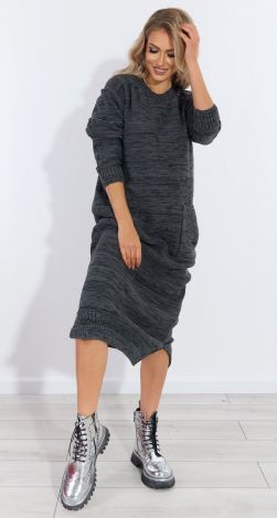 Long knitted dress