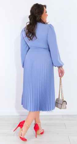 Ошатна блакитна сукня пліссе