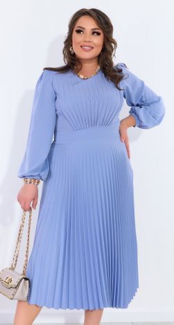 Ошатна блакитна сукня пліссе