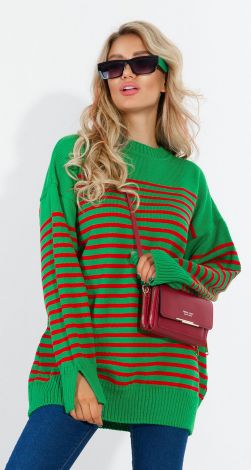 Стильній светр у смужку