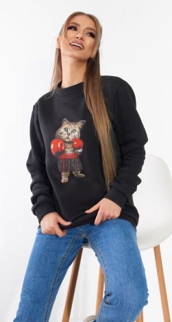 Sweatshirt cat-boxer