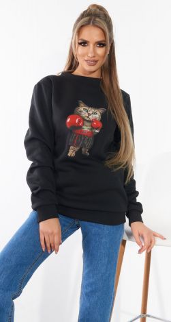 Sweatshirt cat-boxer