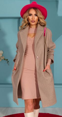 Fashionable cashmere coat