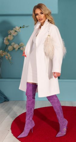 Fashionable cashmere coat