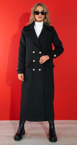 Лаконічне пальто з гарною фурнітурою
