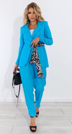 Linen suit with trousers