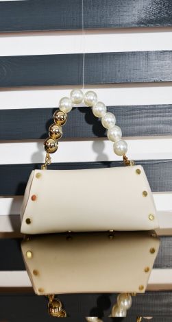 A beautiful handbag of a fashionable shape